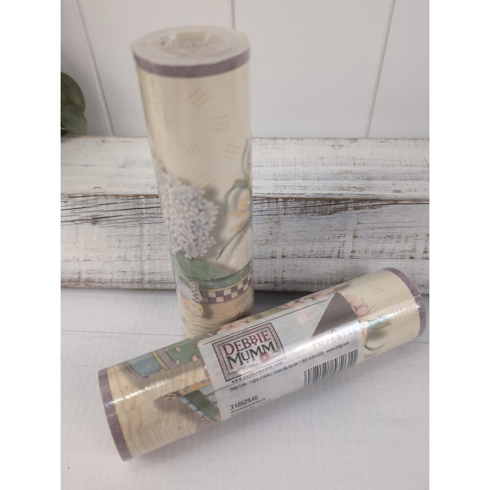 Debbie Mumm Teapots Imperial Wallpaper Border Two Rolls 10 yds Cottagecore